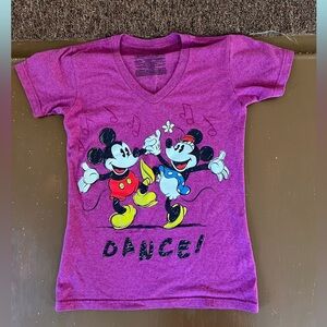Disney Store Mickey and Minnie Mouse DANCE! Tshirt. Women’s XS.